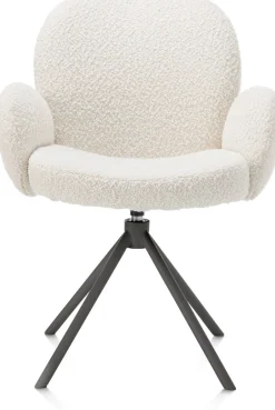 Eetkamerstoelen Met Armleuning-XOOON Jaxon Armstoel Ivoor, Grafiet
