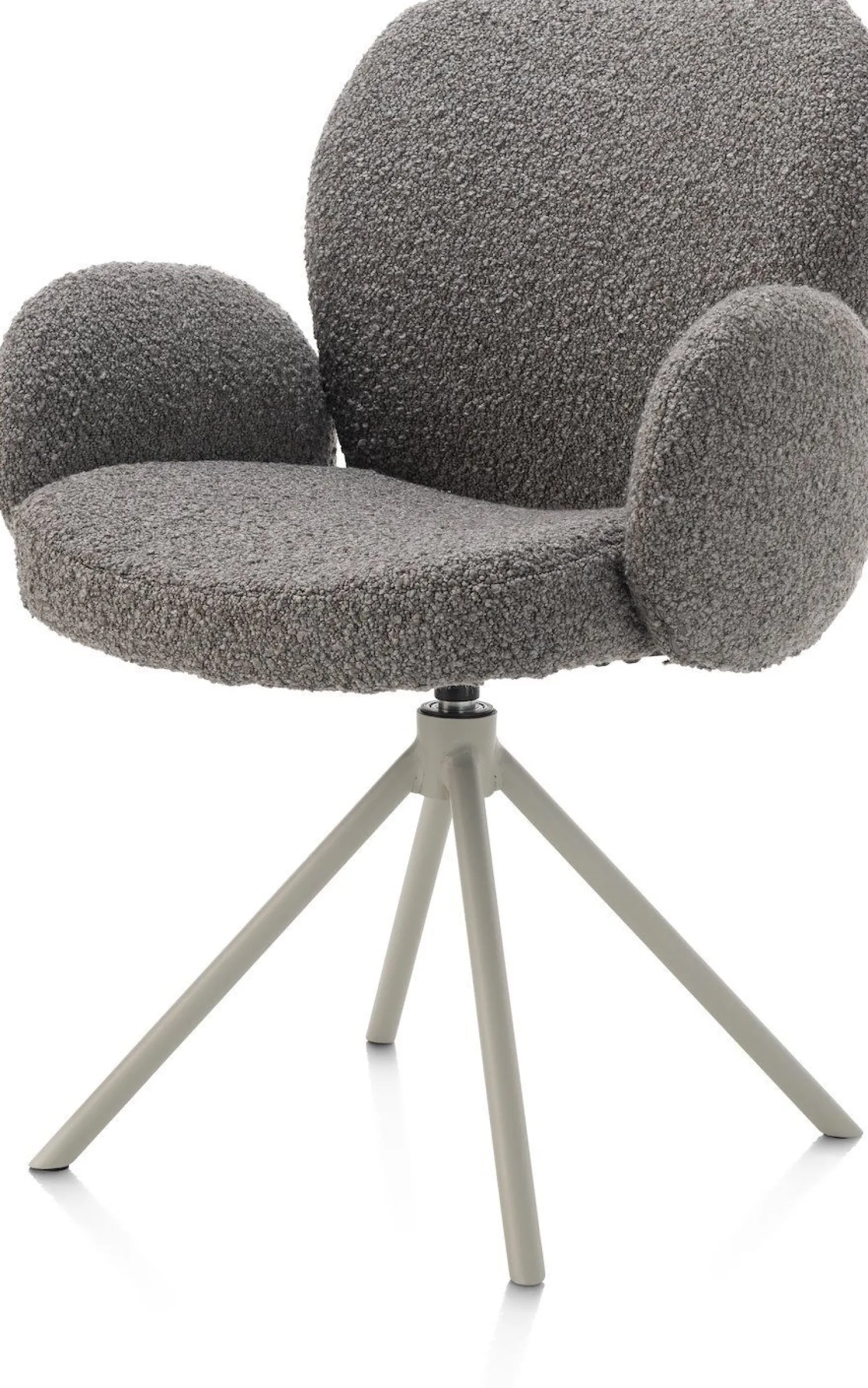 Eetkamerstoelen Met Armleuning-XOOON Jaxon Armstoel Lever, Silk Grey