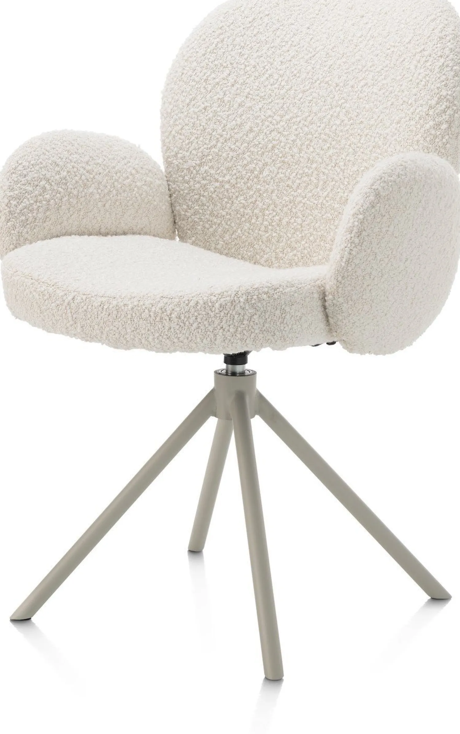 Eetkamerstoelen Met Armleuning-XOOON Jaxon Armstoel Ivoor, Silk Grey