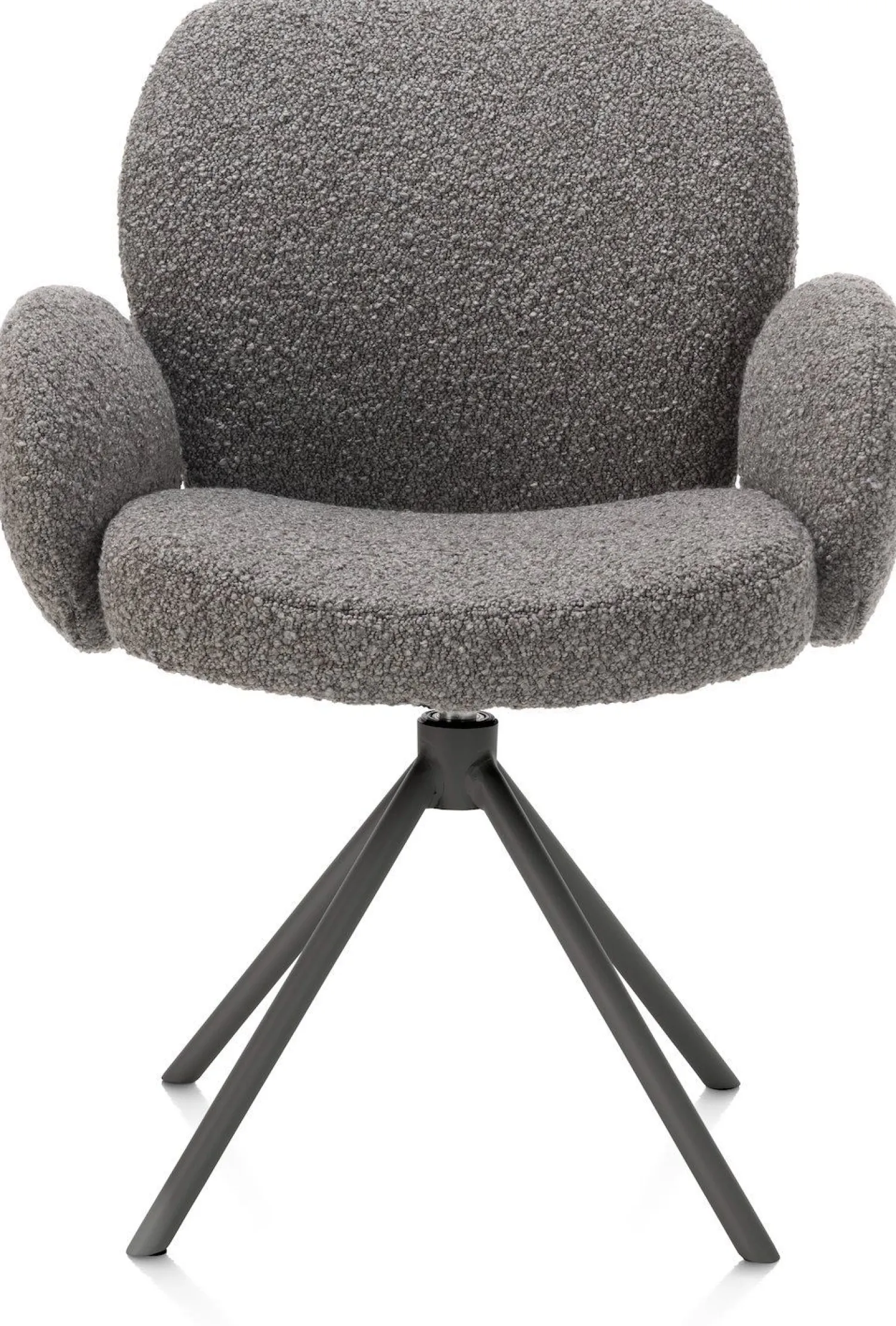 Eetkamerstoelen Met Armleuning-XOOON Jaxon Armstoel Lever, Grafiet