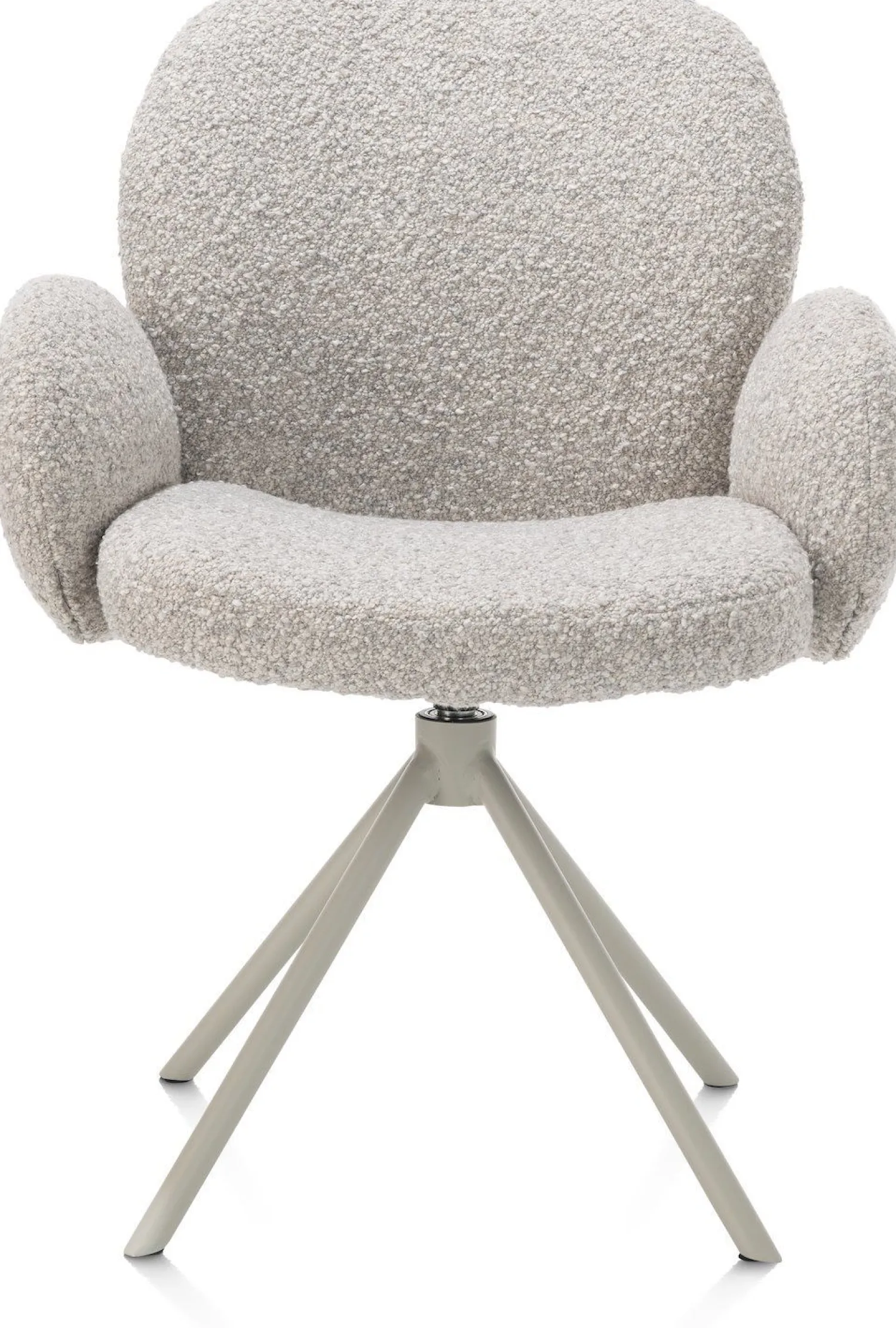 Eetkamerstoelen Met Armleuning-XOOON Jaxon Armstoel Kiezel, Silk Grey