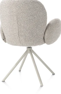 Eetkamerstoelen Met Armleuning-XOOON Jaxon Armstoel Kiezel, Silk Grey