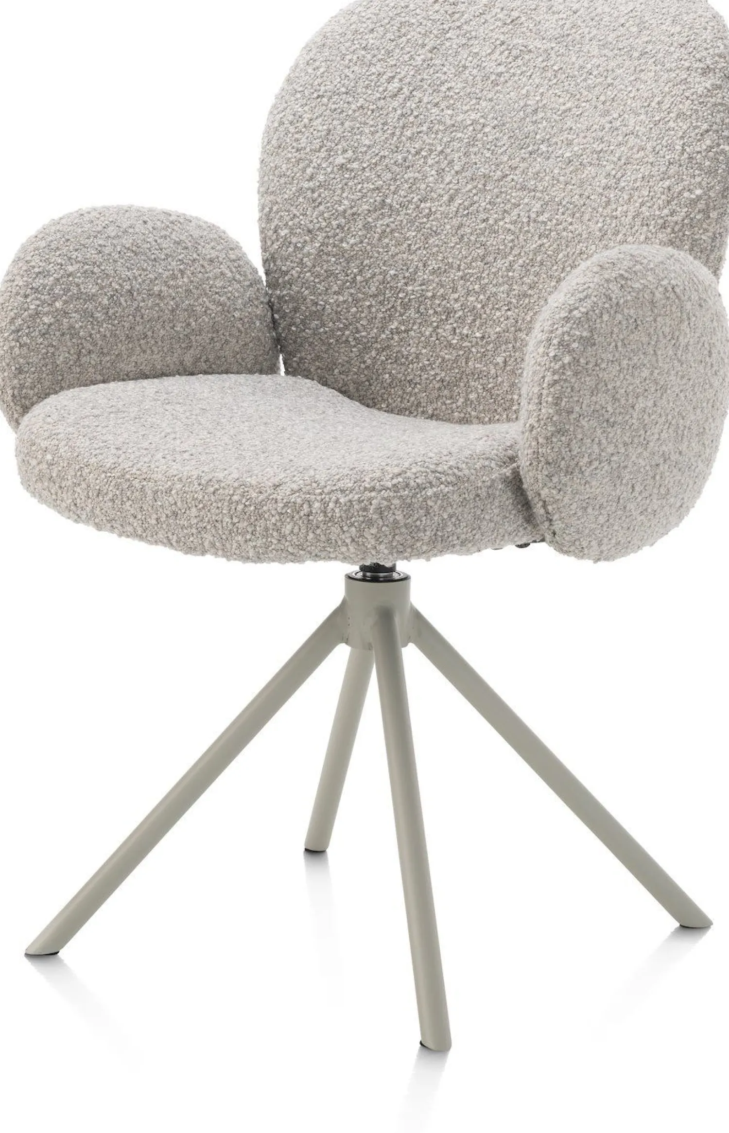 Eetkamerstoelen Met Armleuning-XOOON Jaxon Armstoel Kiezel, Silk Grey