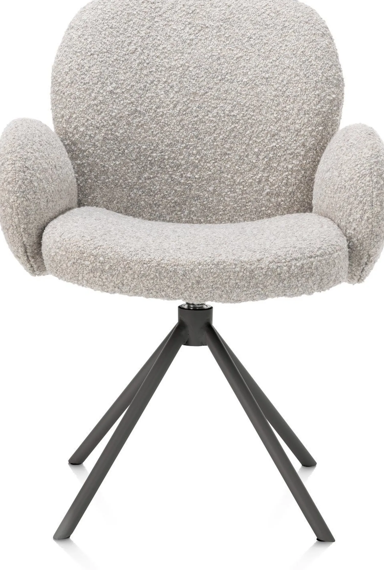 Eetkamerstoelen Met Armleuning-XOOON Jaxon Armstoel Kiezel, Grafiet
