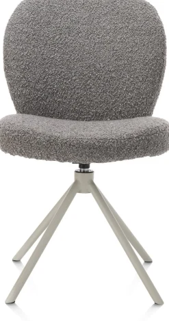 Eetkamerstoelen Zonder Armleuning-XOOON Jaxon Eetkamerstoel Lever, Silk Grey