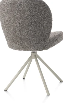 Eetkamerstoelen Zonder Armleuning-XOOON Jaxon Eetkamerstoel Lever, Silk Grey
