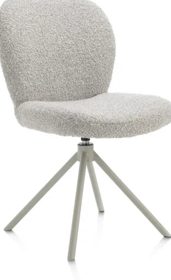 Eetkamerstoelen Zonder Armleuning-XOOON Jaxon Eetkamerstoel Kiezel, Silk Grey