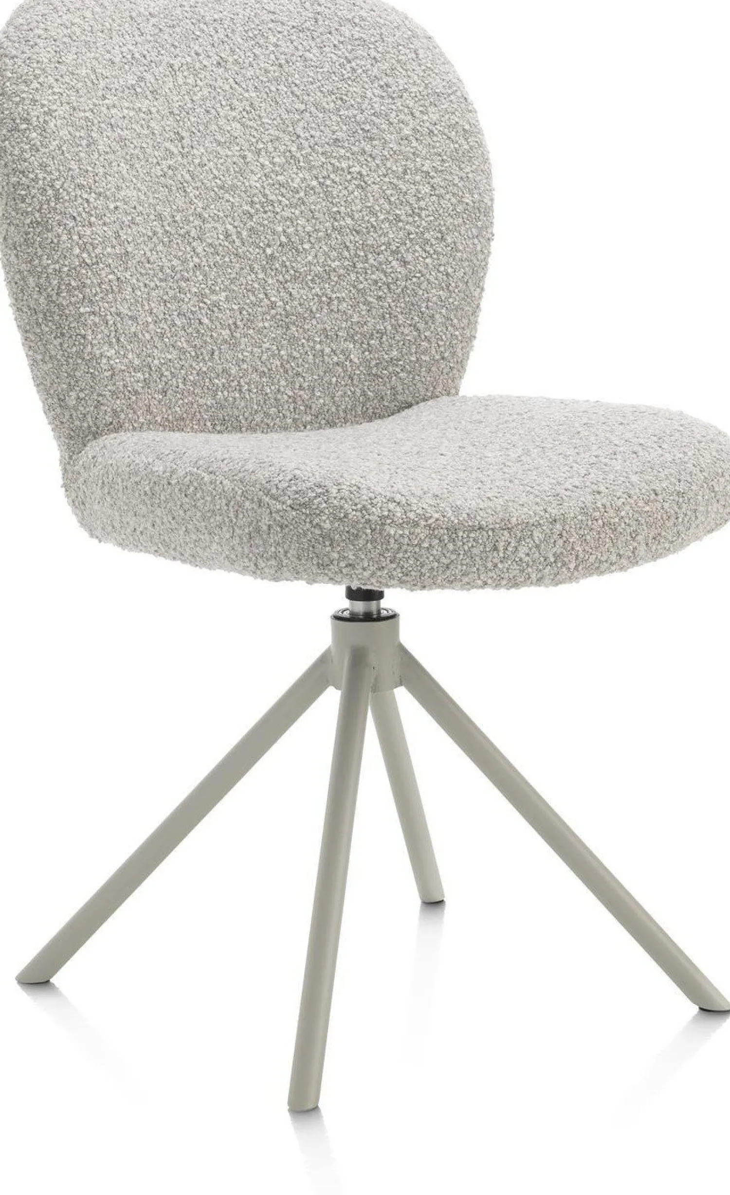 Eetkamerstoelen Zonder Armleuning-XOOON Jaxon Eetkamerstoel Kiezel, Silk Grey