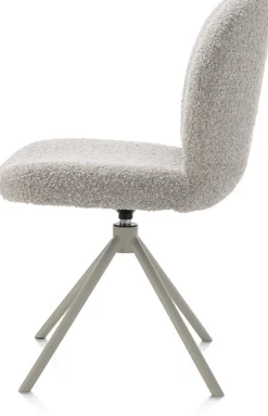 Eetkamerstoelen Zonder Armleuning-XOOON Jaxon Eetkamerstoel Kiezel, Silk Grey