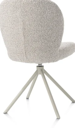 Eetkamerstoelen Zonder Armleuning-XOOON Jaxon Eetkamerstoel Kiezel, Silk Grey