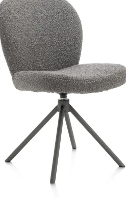 Eetkamerstoelen Zonder Armleuning-XOOON Jaxon Eetkamerstoel Lever, Grafiet