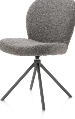 Eetkamerstoelen Zonder Armleuning-XOOON Jaxon Eetkamerstoel Lever, Grafiet