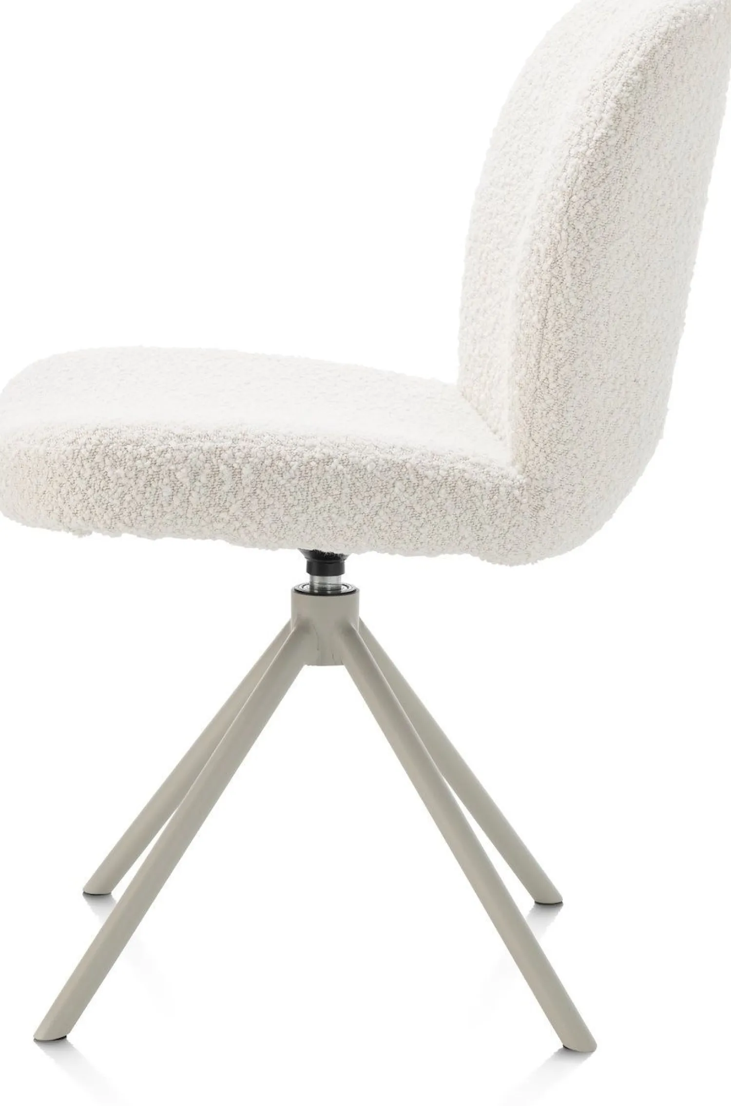Eetkamerstoelen Zonder Armleuning-XOOON Jaxon Eetkamerstoel Ivoor, Silk Grey