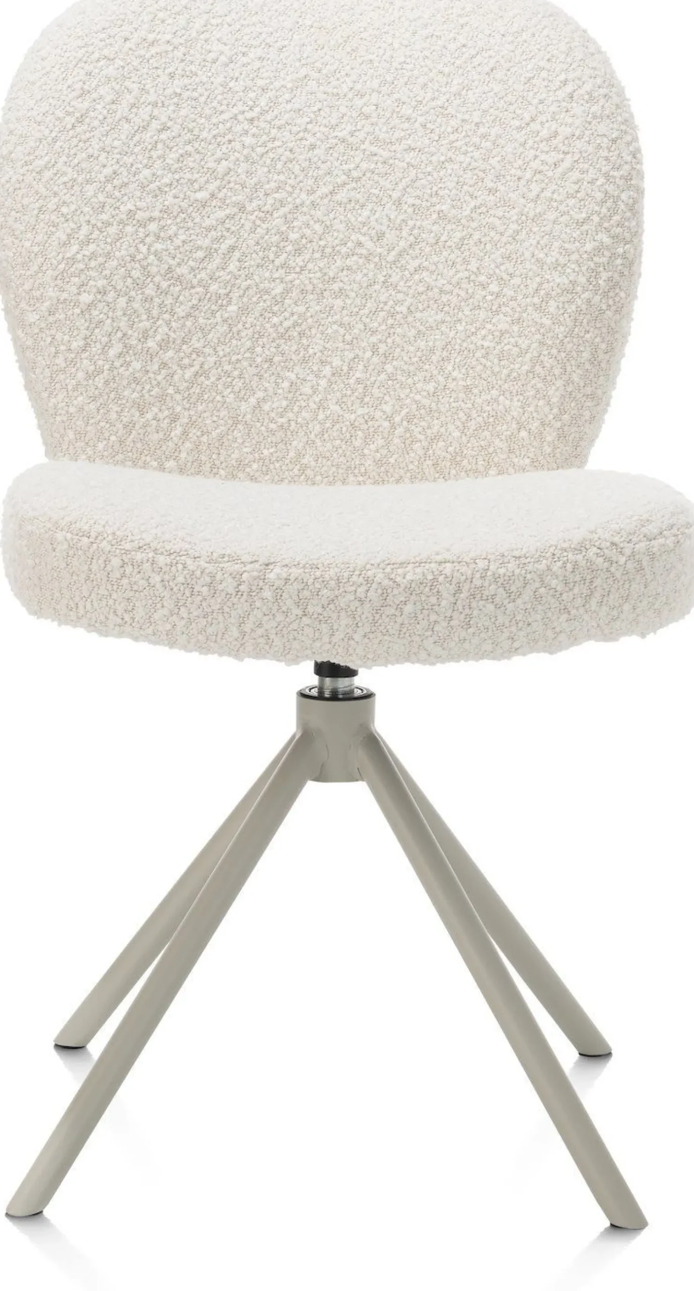 Eetkamerstoelen Zonder Armleuning-XOOON Jaxon Eetkamerstoel Ivoor, Silk Grey