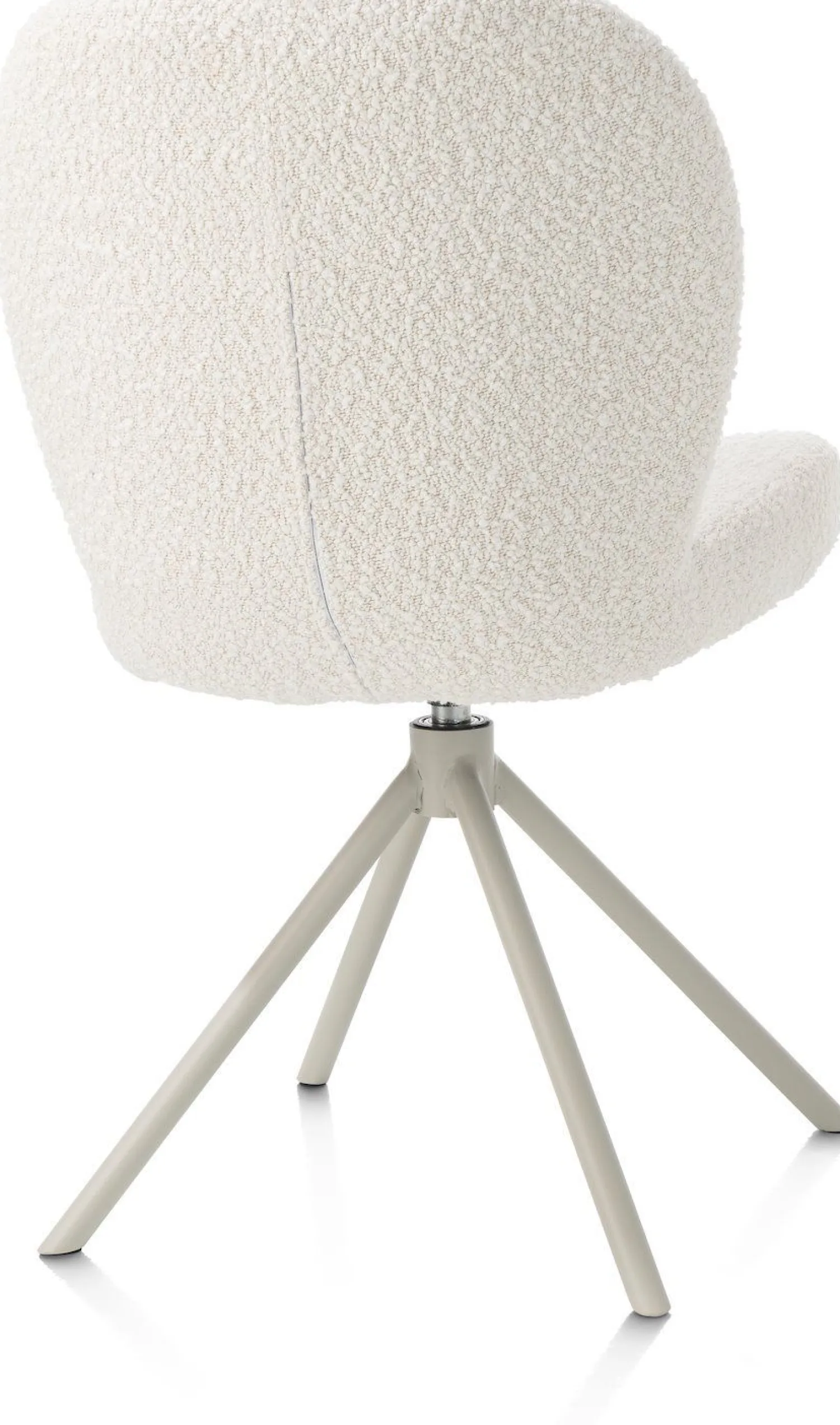 Eetkamerstoelen Zonder Armleuning-XOOON Jaxon Eetkamerstoel Ivoor, Silk Grey
