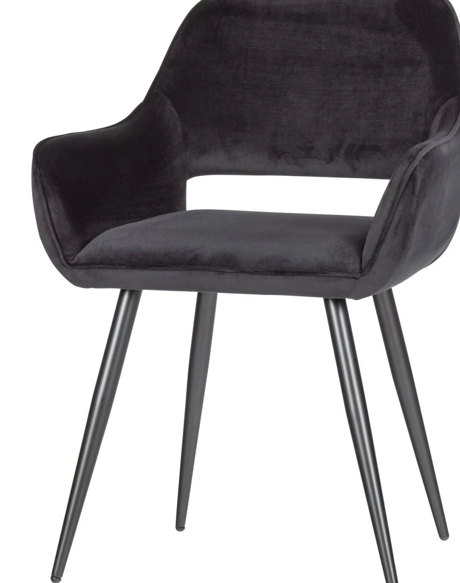 Eetkamerstoelen Met Armleuning-WOOOD Jelle set van 2 Eetkamerstoel Black