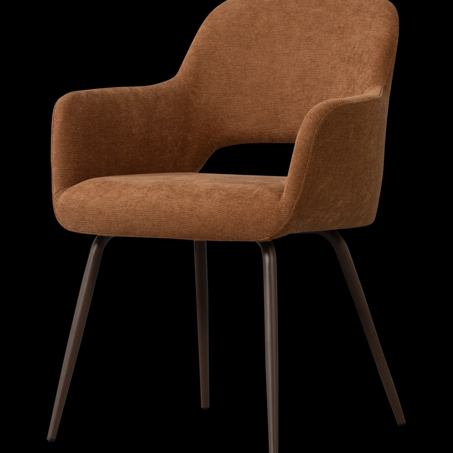 Eetkamerstoelen Met Armleuning-WOOOD Jenny Eetkamerstoel Bruin