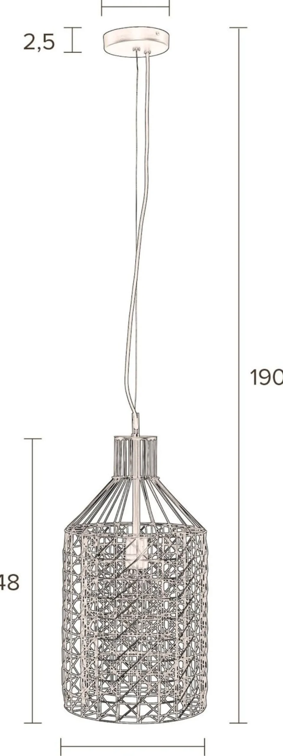 Industriële Hanglampen|Industriële Hanglampen-Dutchbone Jim Hanglamp