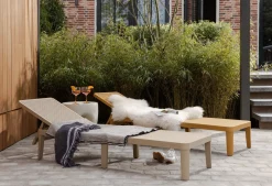 Tuinstoelen-WOOOD Jinte Ligbed Zand