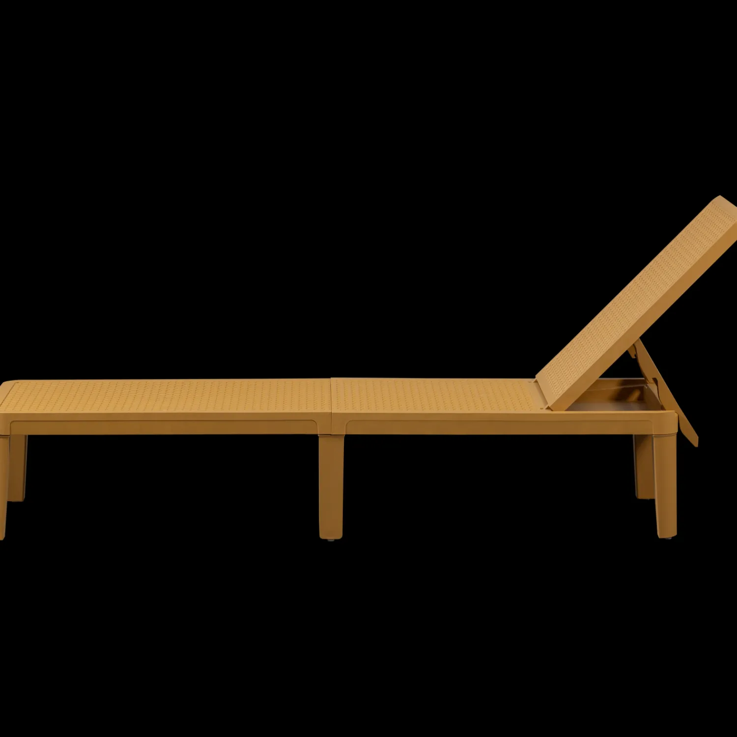 Tuinstoelen-WOOOD Jinte Ligbed Geel