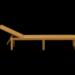 Tuinstoelen-WOOOD Jinte Ligbed Geel