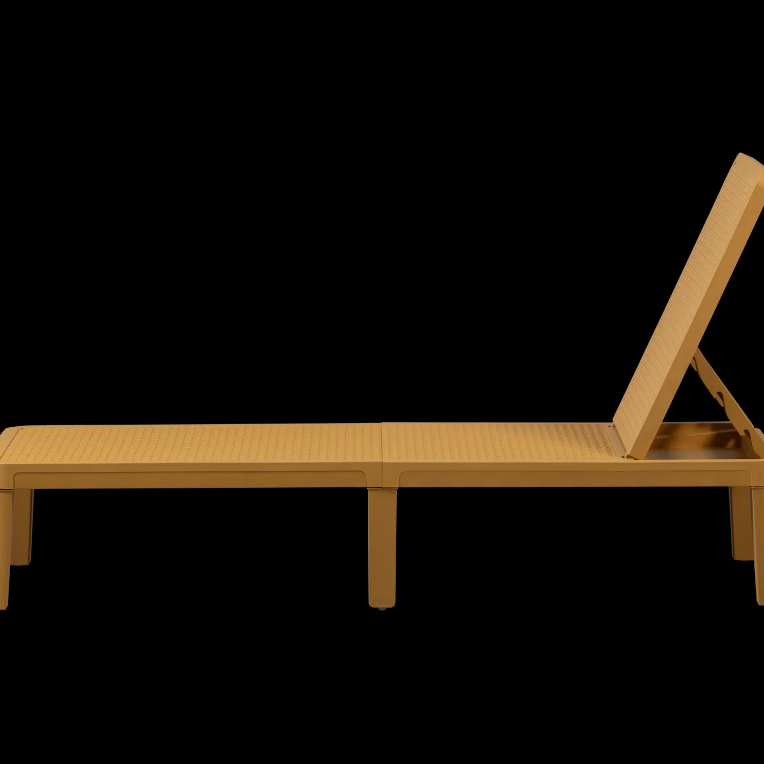 Tuinstoelen-WOOOD Jinte Ligbed Geel
