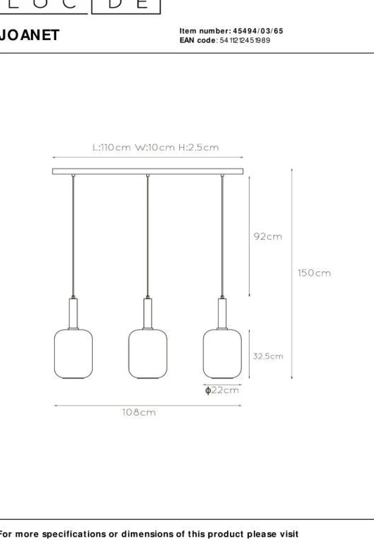 Moderne Hanglampen|Moderne Hanglampen-Lucide Joanet Hanglamp Goud