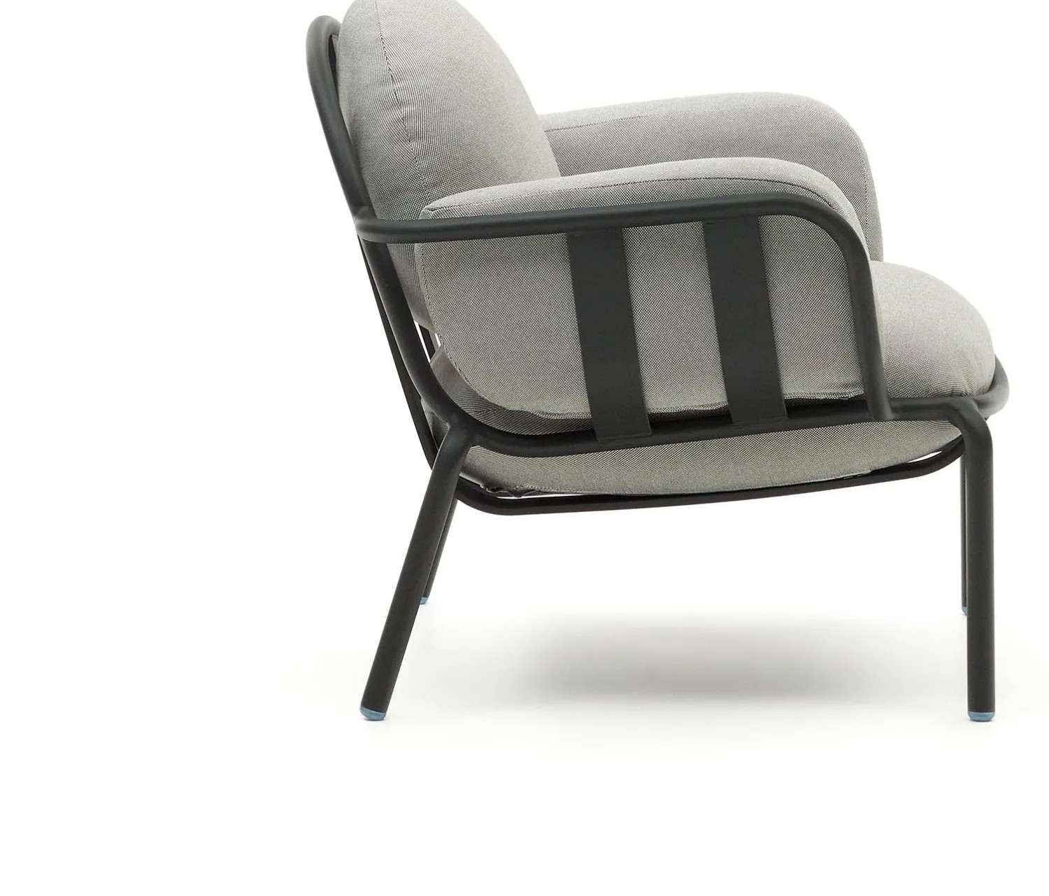 Tuinstoelen-Kave Home Joncols Outdoor Fauteuil Grijs