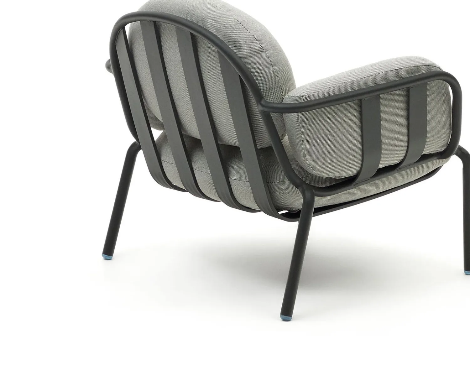 Tuinstoelen-Kave Home Joncols Outdoor Fauteuil Grijs