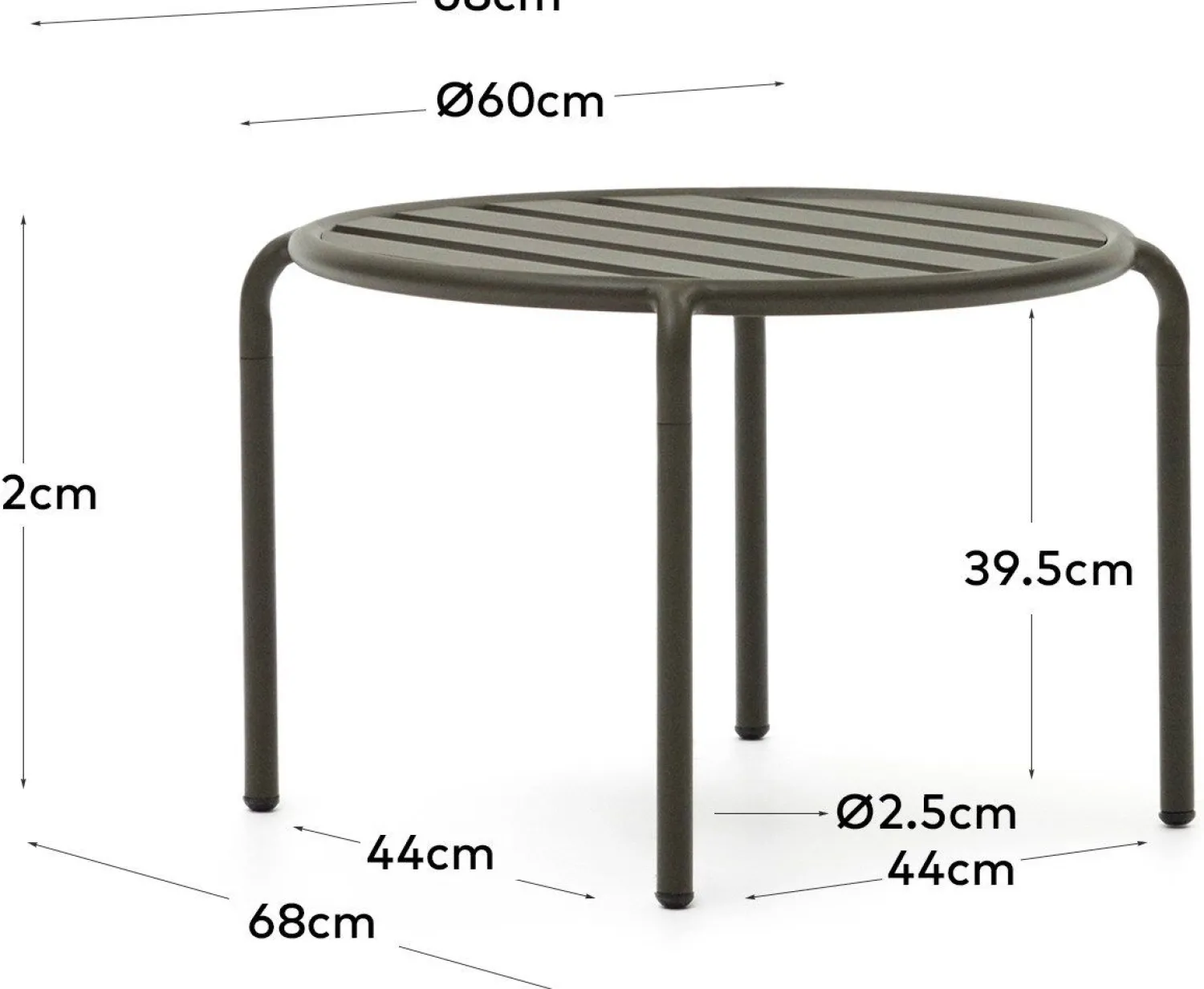 Tuintafels-Kave Home Joncols Tuin Salontafel Groen