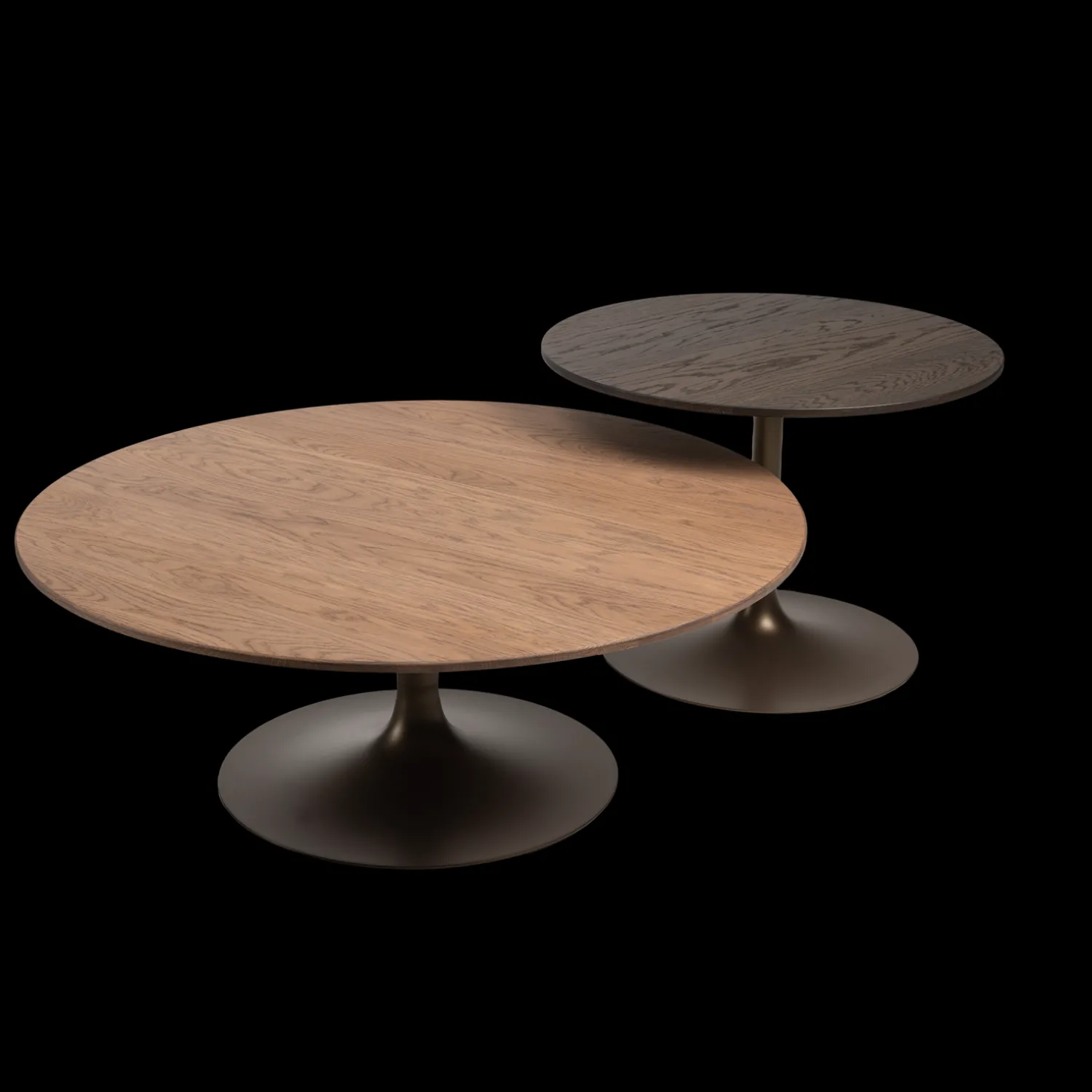 Ronde Bijzettafels-Eijerkamp Collectie Jones Bijzettafel Smoke Brown