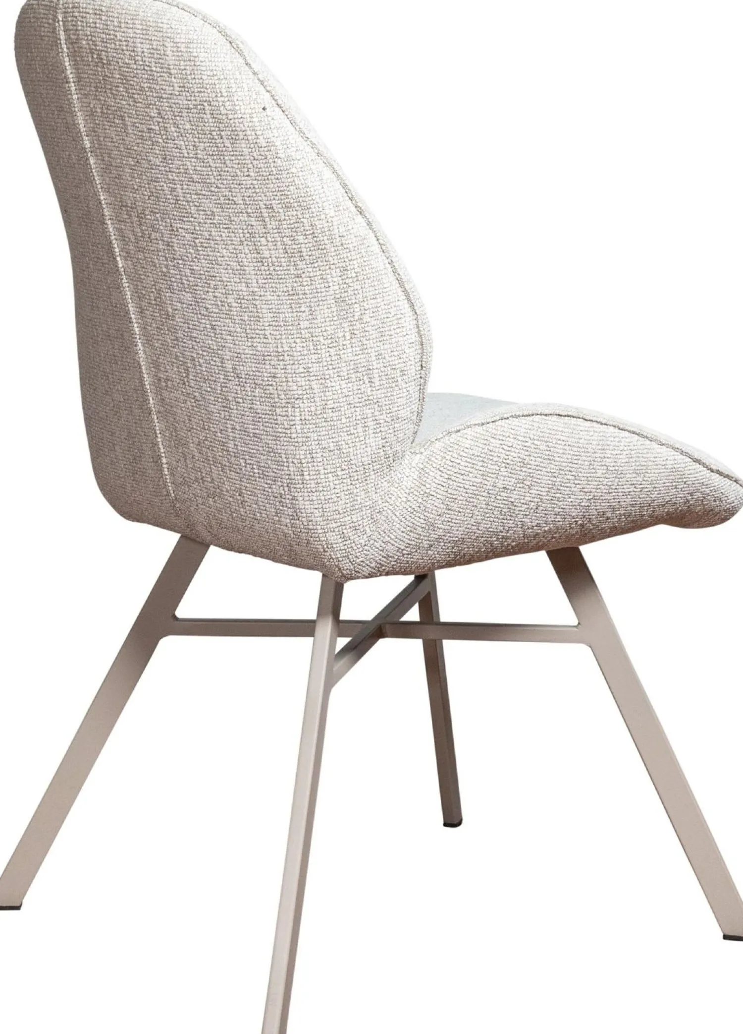 Eetkamerstoelen Zonder Armleuning-Eijerkamp Collectie Jordan Trevor Eetkamerstoel Linen