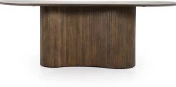 Organische Eettafels-Eleonora Jordy Eettafel Bruin