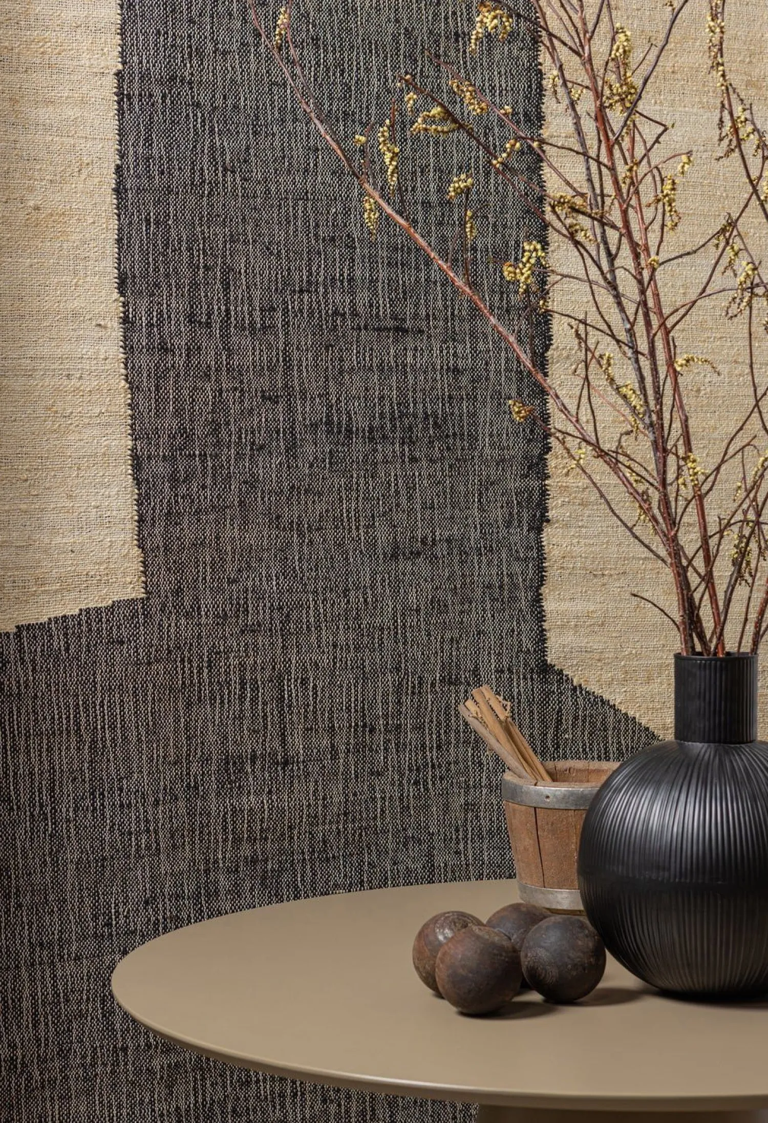 Ronde Eettafels-WOOOD Jorre Eettafel Military Brown