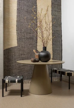 Ronde Eettafels-WOOOD Jorre Eettafel Military Brown
