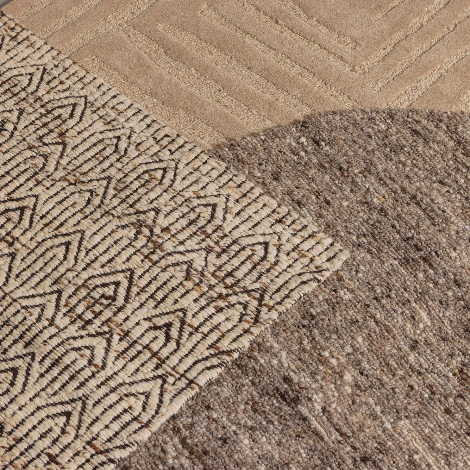 Vloerkleden|Wollen Vloerkleden-WOOOD Joslin Vloerkleed Natural Melange