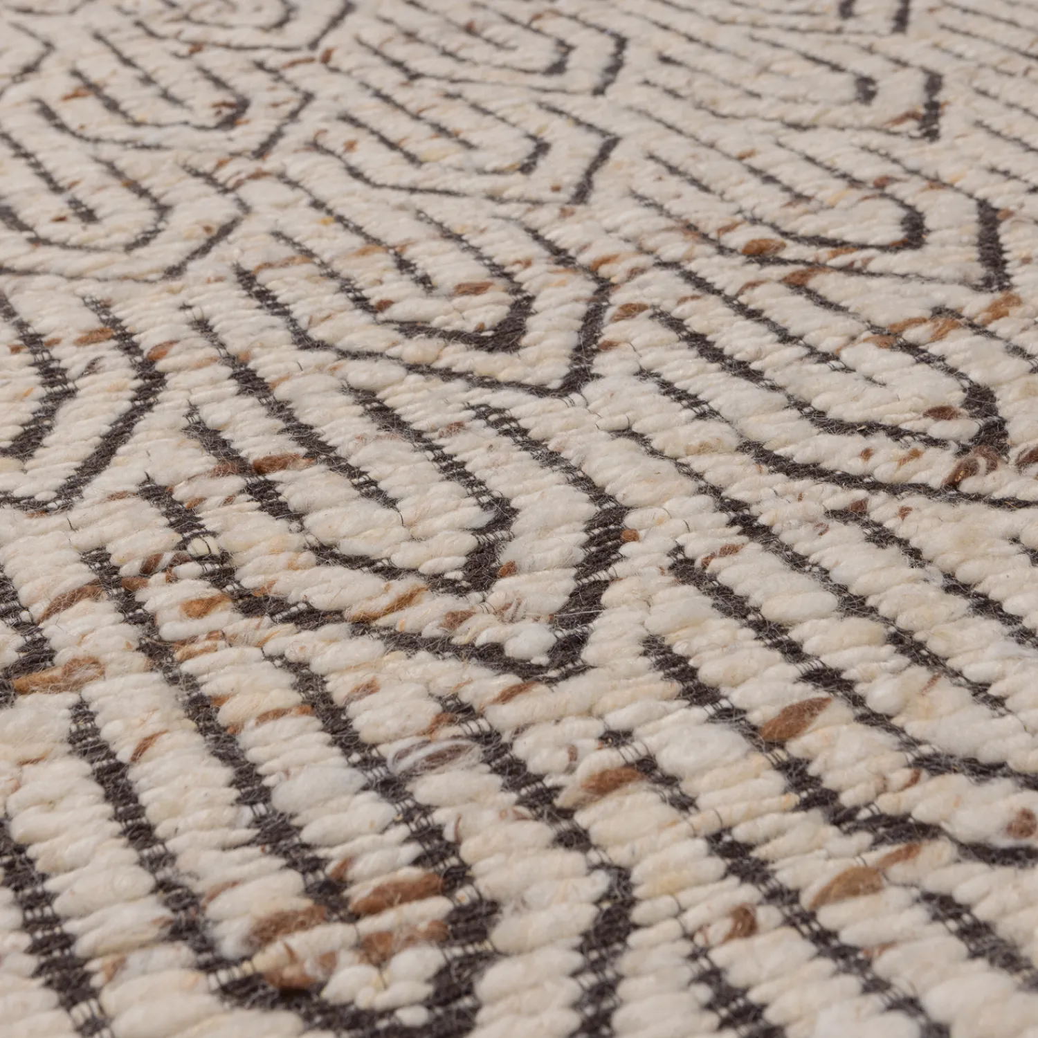 Vloerkleden|Wollen Vloerkleden-WOOOD Joslin Vloerkleed Natural Melange