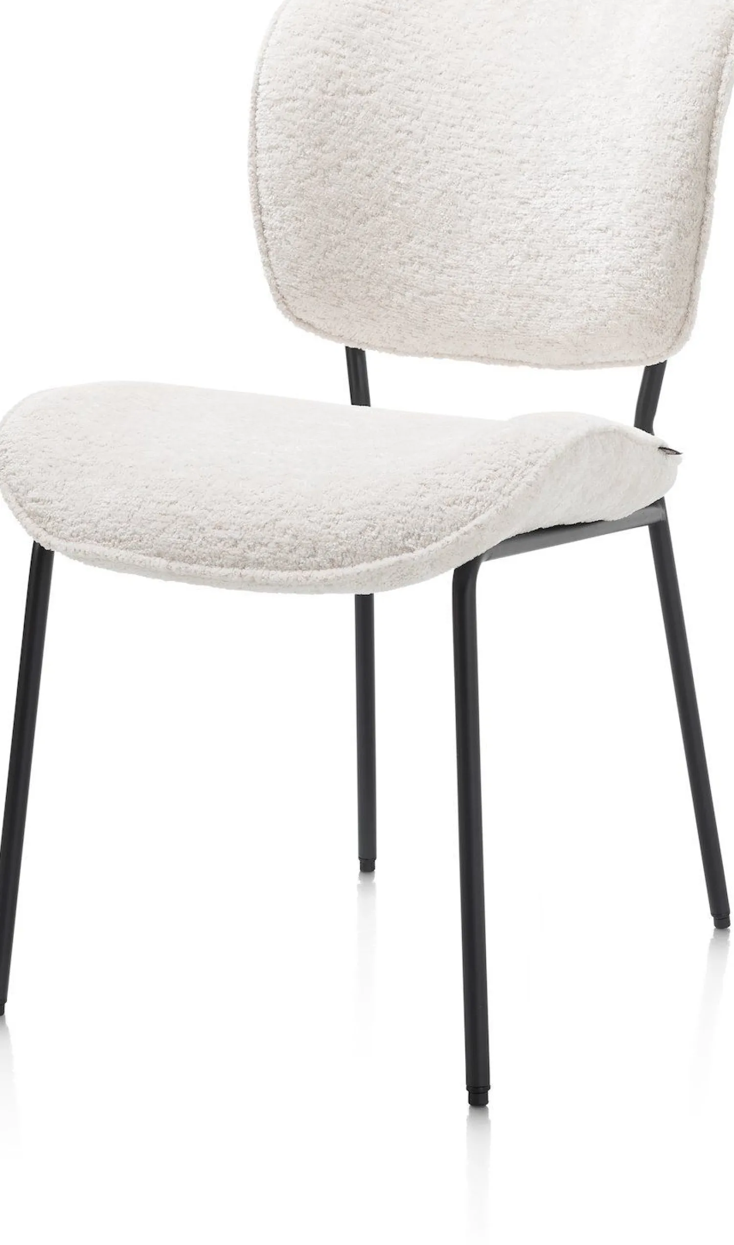Eetkamerstoelen Zonder Armleuning-Henders en Hazel Julia Eetkamerstoel Creme