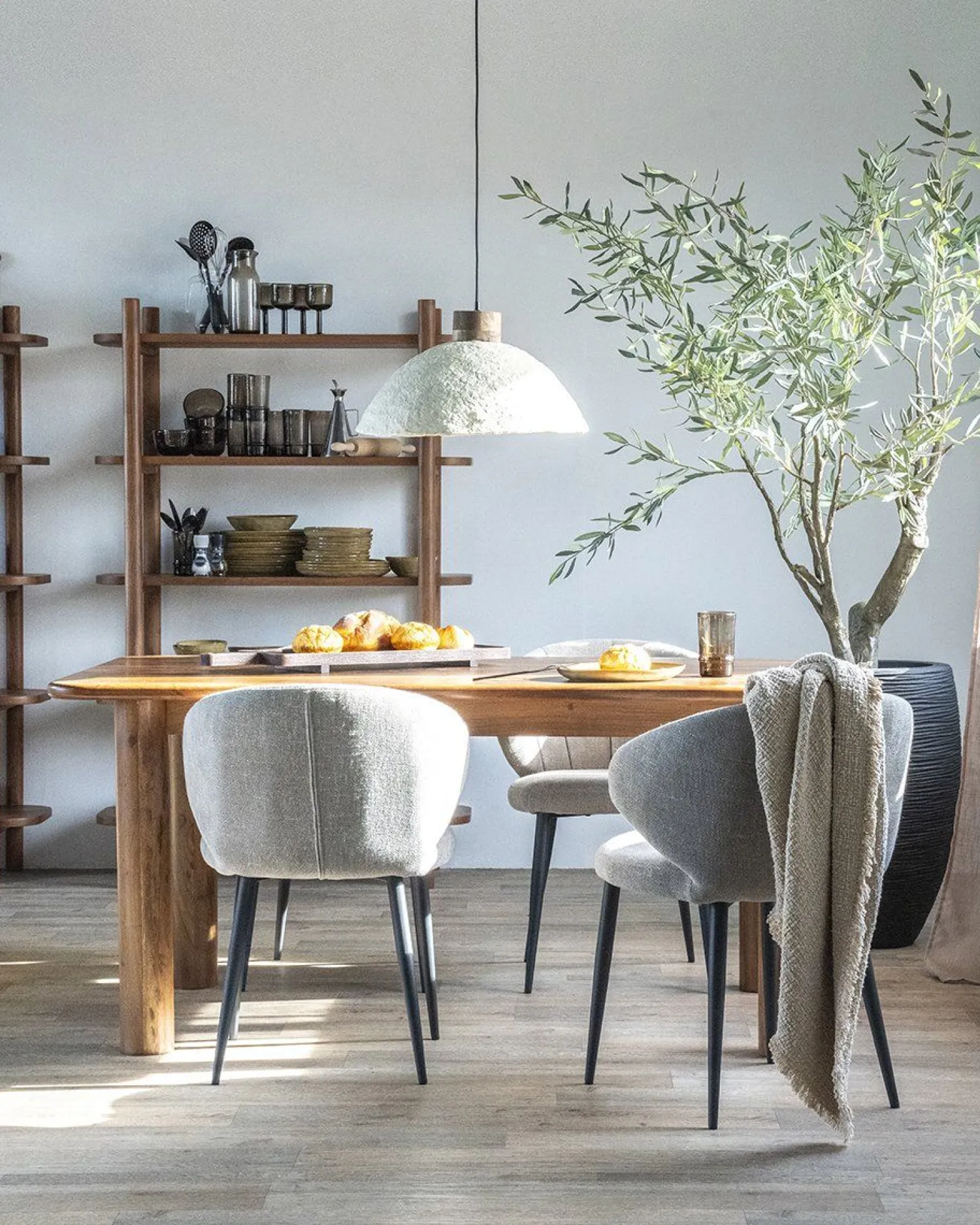 Houten Eettafels|Rechthoekige Eettafels-Eleonora Julian Eettafel Naturel