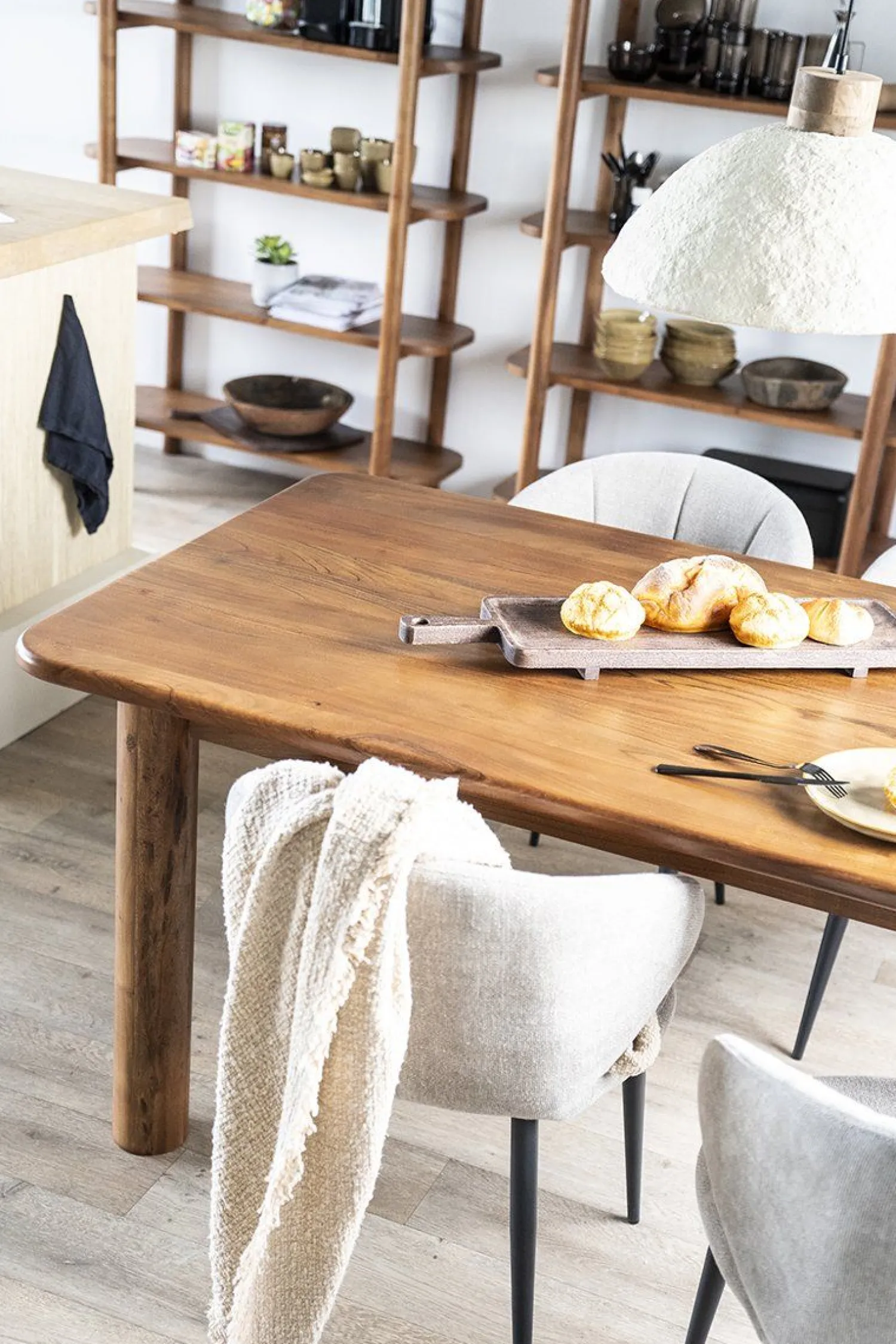 Houten Eettafels|Rechthoekige Eettafels-Eleonora Julian Eettafel Naturel