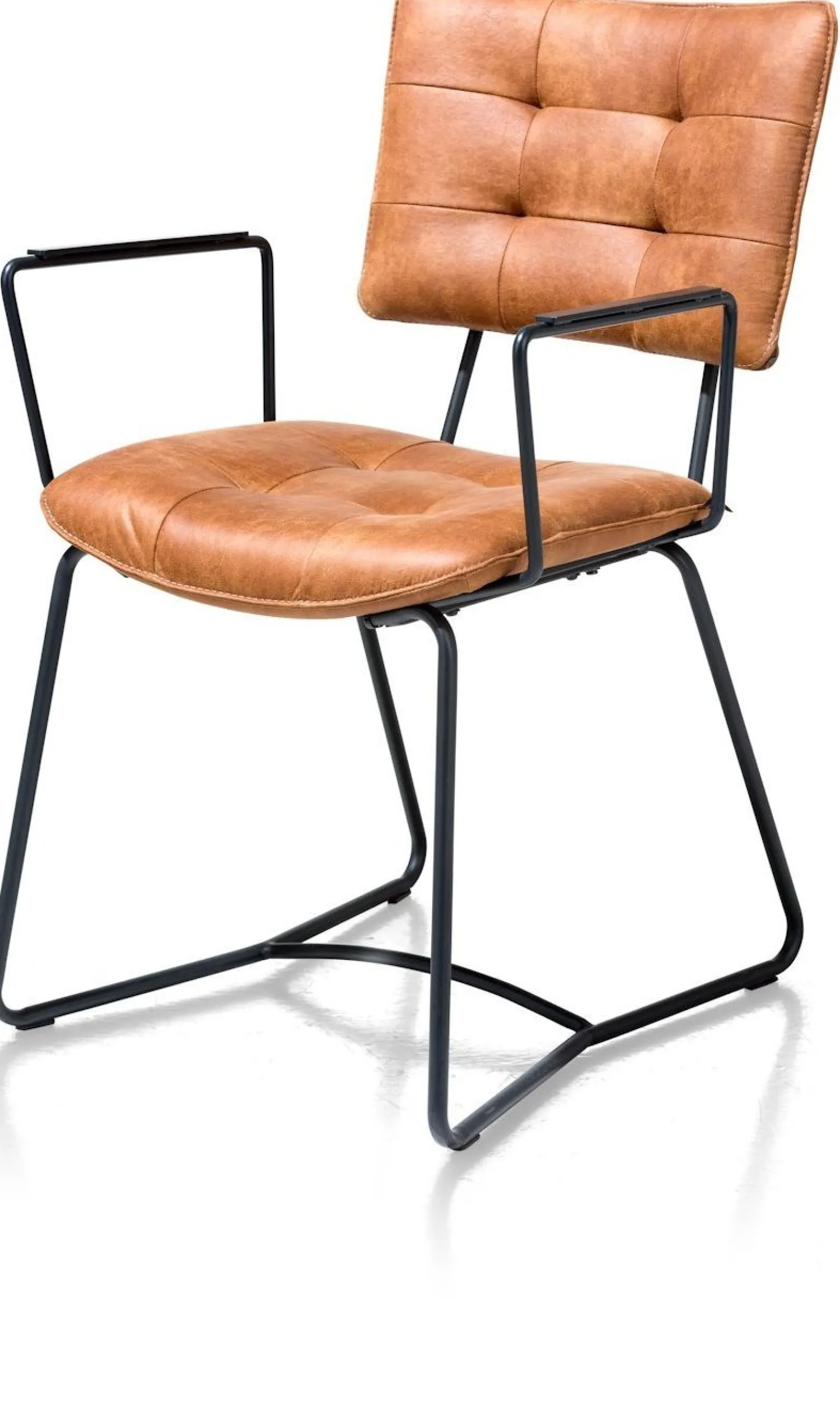 Eetkamerstoelen Met Armleuning-Henders en Hazel Julien Armstoel Cognac