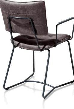 Eetkamerstoelen Met Armleuning-Henders en Hazel Julien Armstoel Antraciet