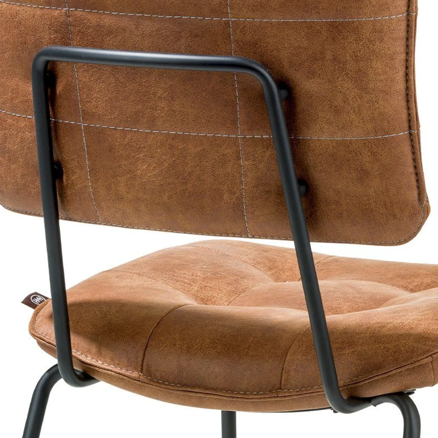 Eetkamerstoelen Zonder Armleuning|Eetkamerstoelen Met Armleuning-Henders en Hazel Julien Eetkamerstoel Cognac