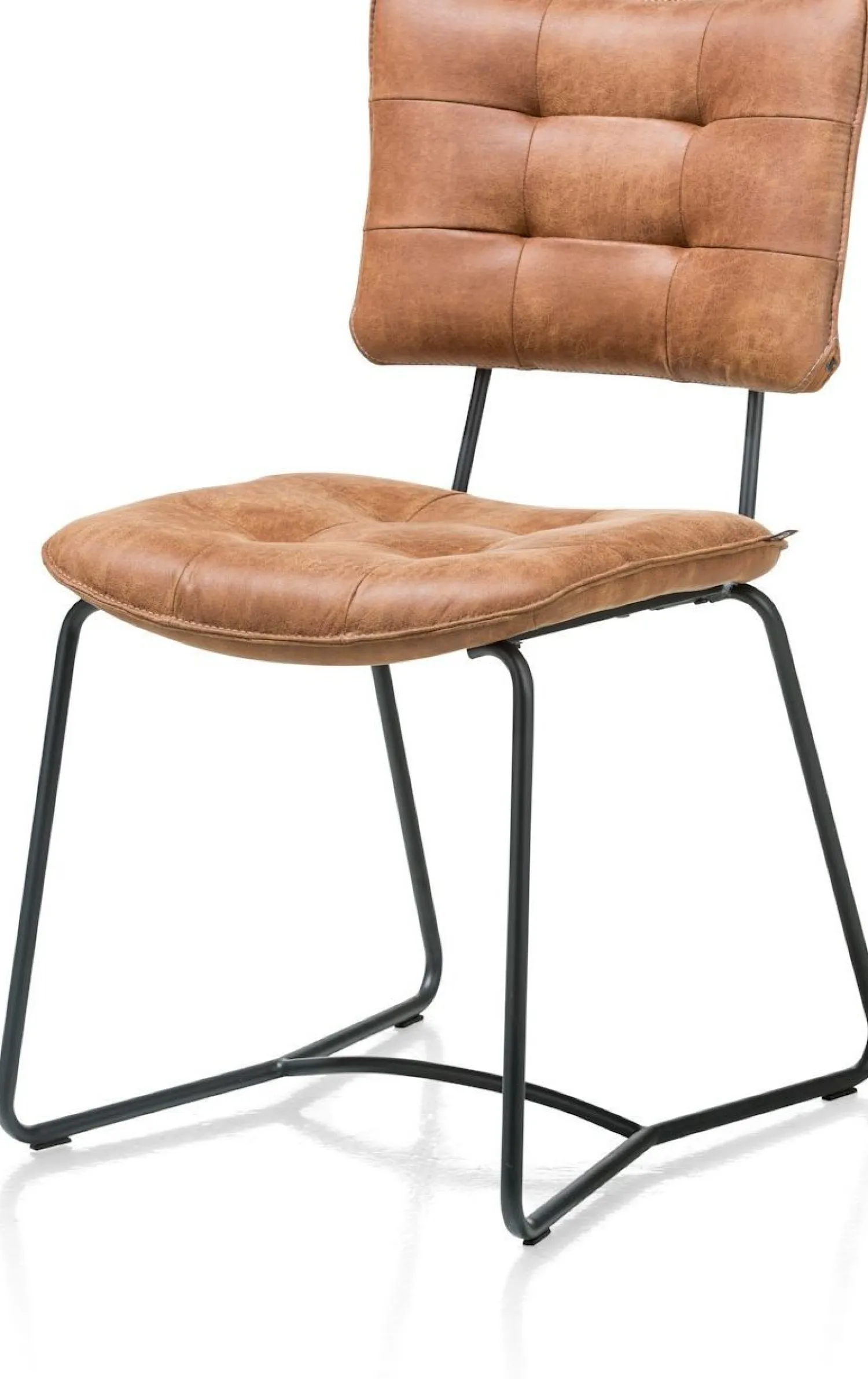 Eetkamerstoelen Zonder Armleuning|Eetkamerstoelen Met Armleuning-Henders en Hazel Julien Eetkamerstoel Cognac
