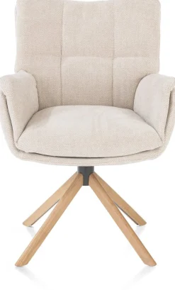 Eetkamerstoelen Met Armleuning-Henders en Hazel Juna Armstoel Creme