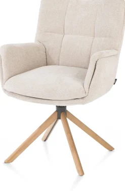 Eetkamerstoelen Met Armleuning-Henders en Hazel Juna Armstoel Creme