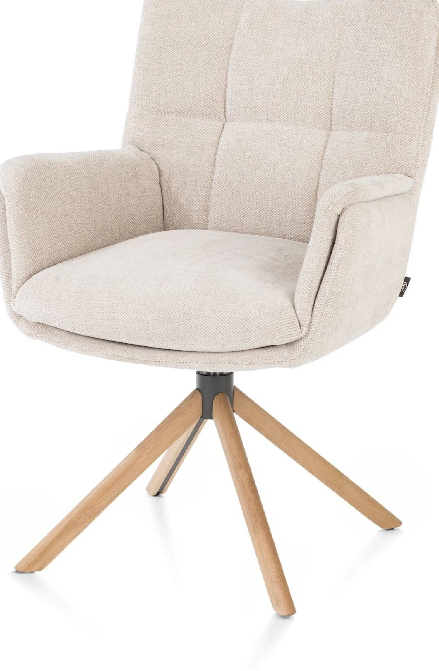 Eetkamerstoelen Met Armleuning-Henders en Hazel Juna Armstoel Creme