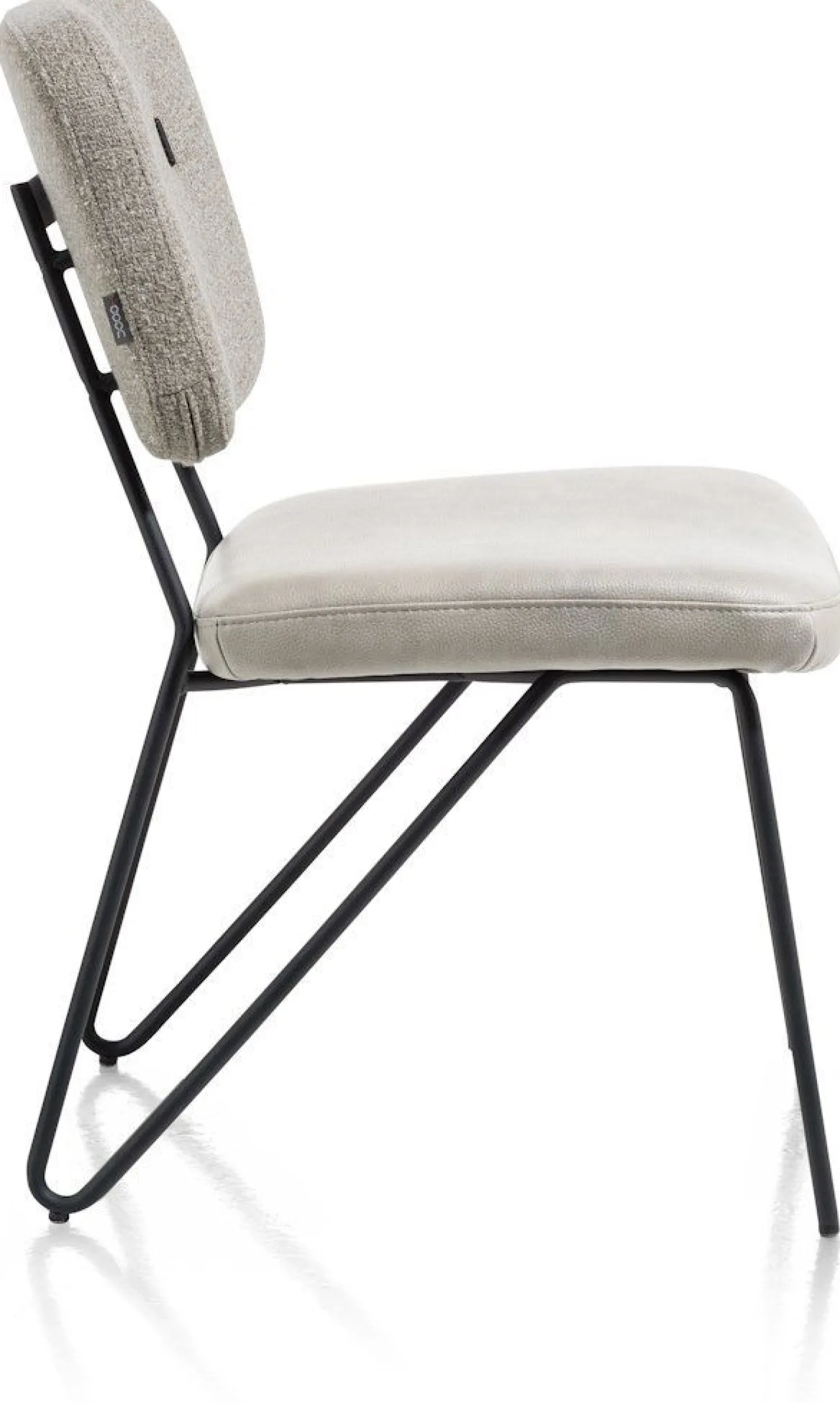 Eetkamerstoelen Zonder Armleuning-XOOON June Eetkamerstoel Taupe