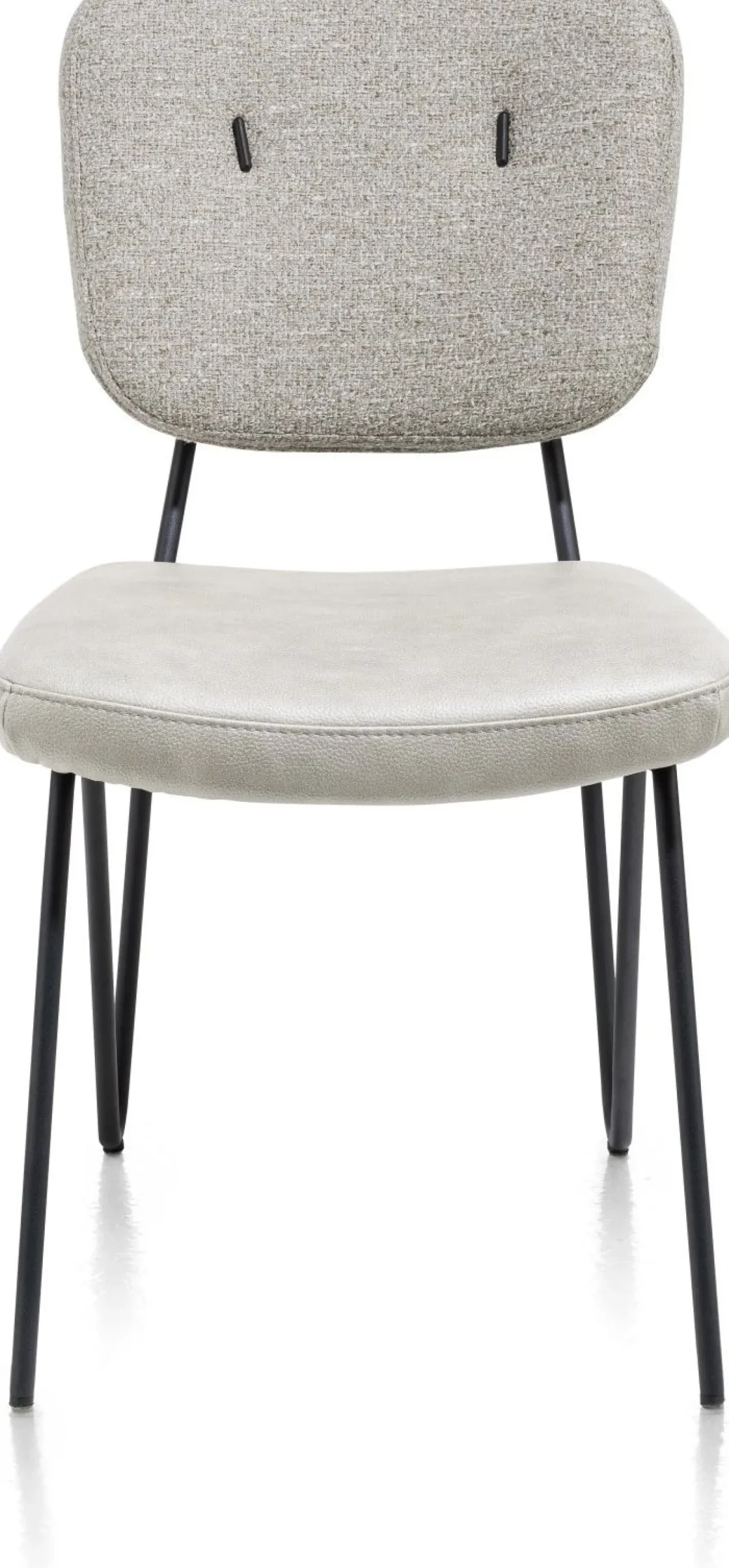 Eetkamerstoelen Zonder Armleuning-XOOON June Eetkamerstoel Taupe