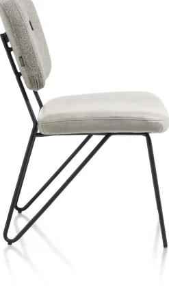 Eetkamerstoelen Zonder Armleuning-XOOON June Eetkamerstoel Taupe